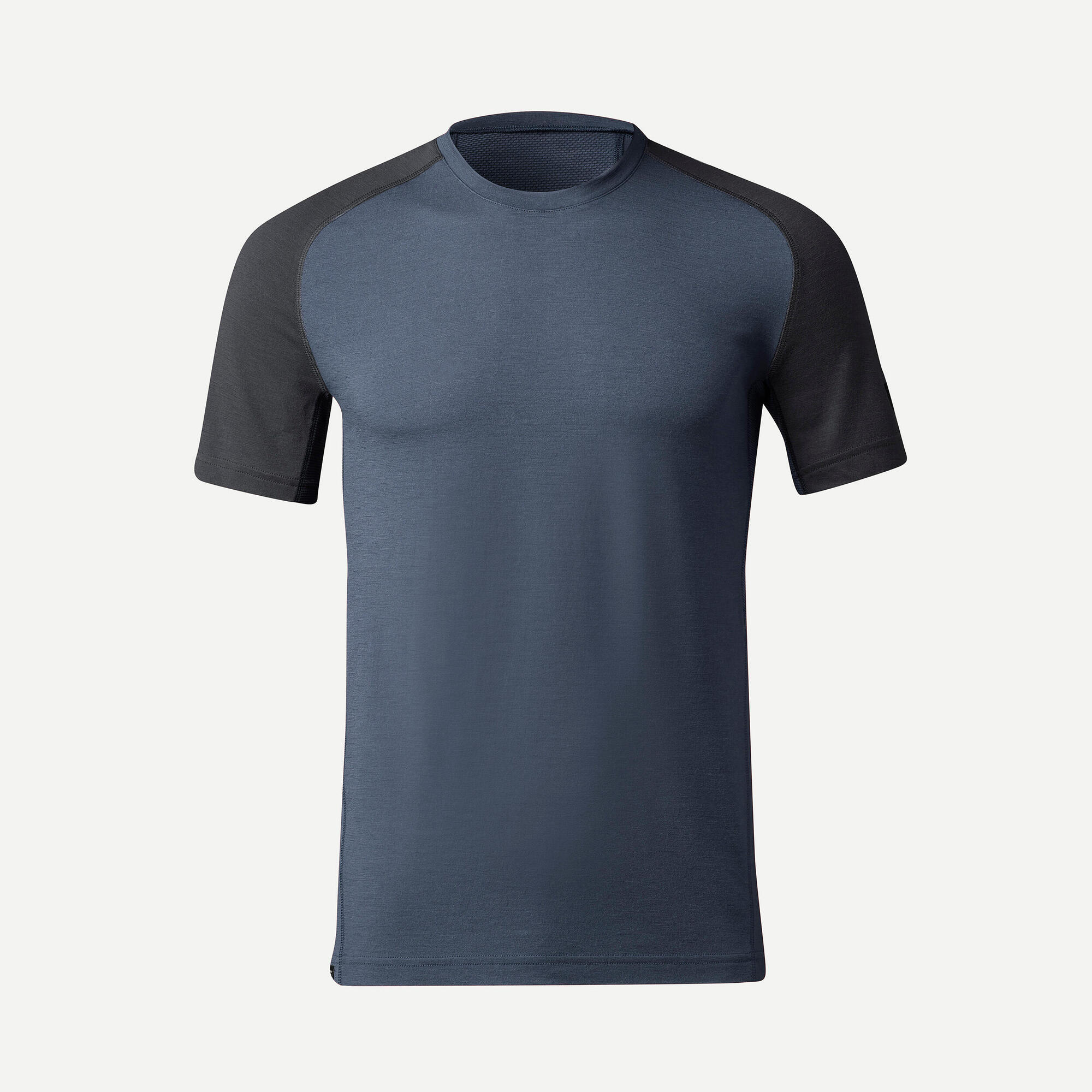 Forclaz Men's MT500 Merino Wool T-Shirt - Breathable & Odor-Resistant Hiking & Travel Base Layer for Outdoor Adventures
