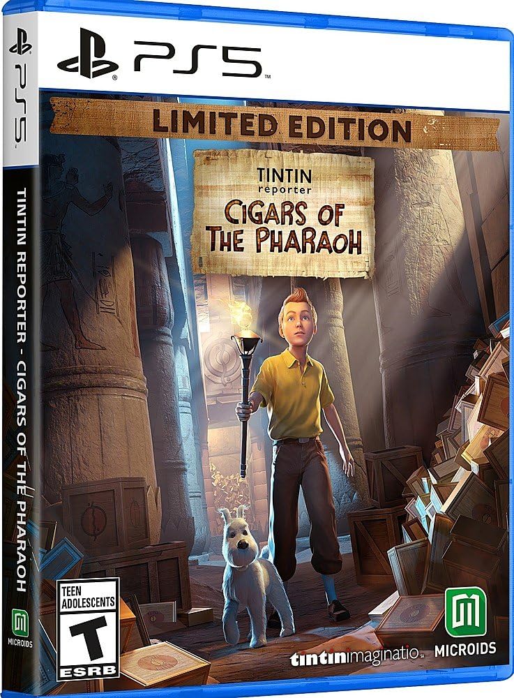 Tintin Reporter: Cigars of the Pharaoh - Limited Edition PS5 Game | Adventure Mystery Video Game for PlayStation 5 | Perfect for Tintin Fans & Collectors | Great for Gaming Nights & Gift Giving