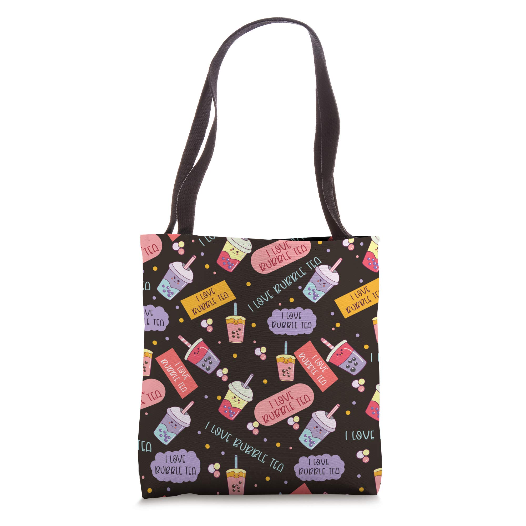 Bubble Tea Lover Tote Bag - Cute Boba Milk Tea Themed Gift for Women & Girls - Perfect for Shopping, Beach, Work & School
