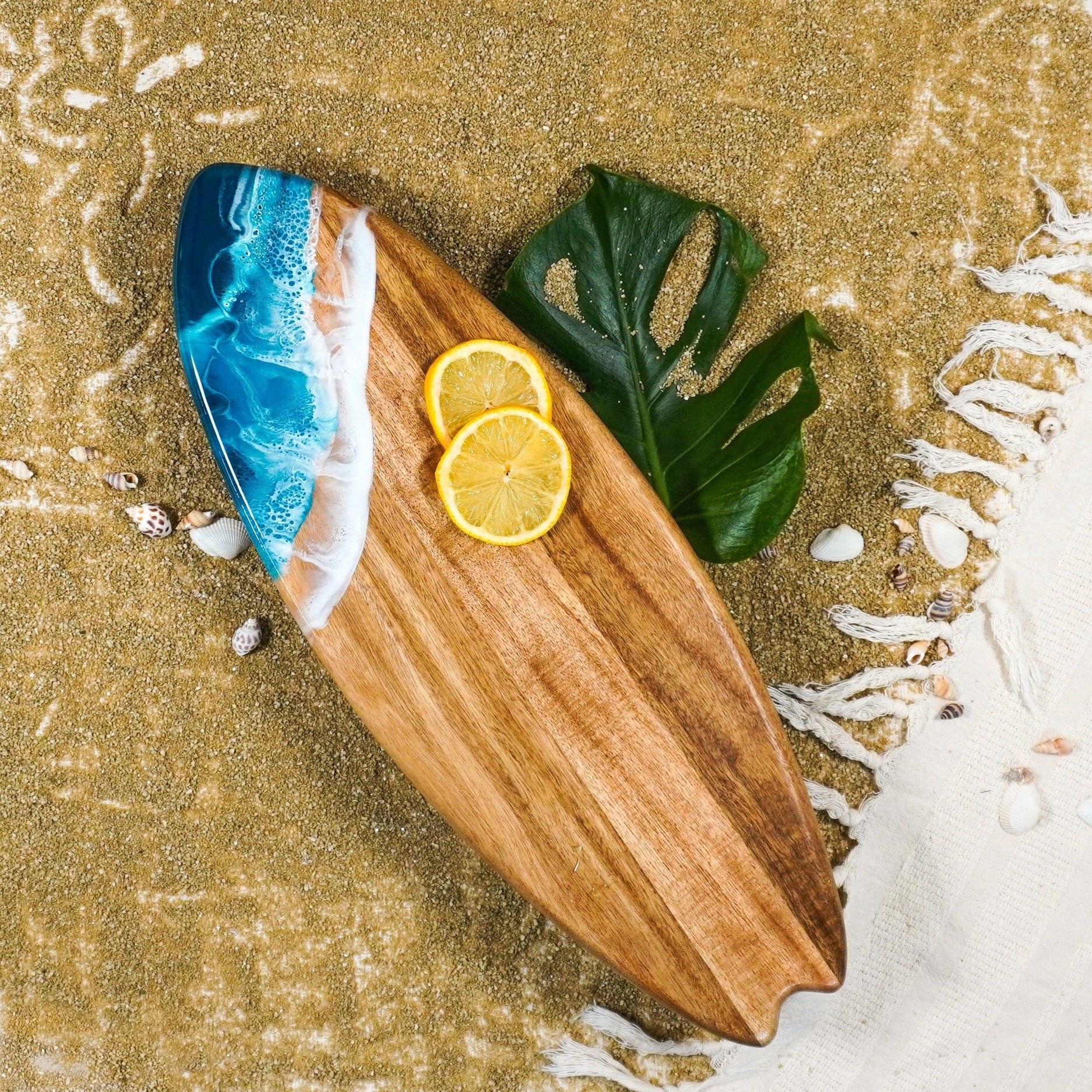 Premium 7x20 Acacia Wood Surfboard - Lightweight & Durable for All Skill Levels - Perfect for Beach Waves, Surfing Lessons & Coastal Adventures