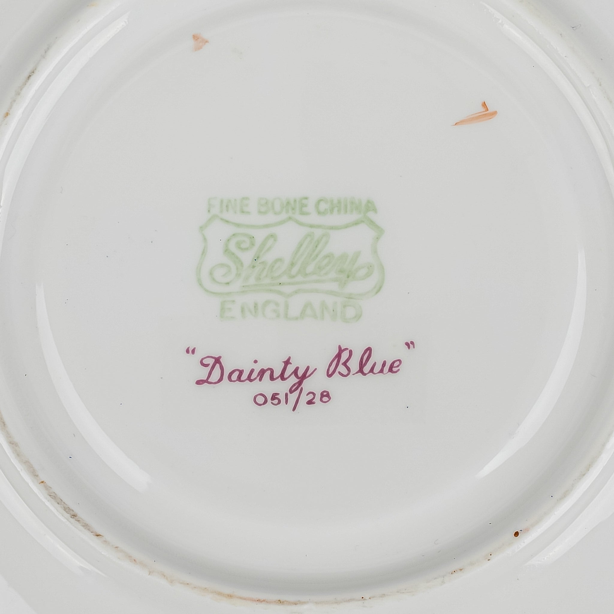 Elegant SHELLEY Blue Floral Cup and Saucer Set - Perfect for Afternoon Tea, Bridal Showers, and Vintage Tableware Collections