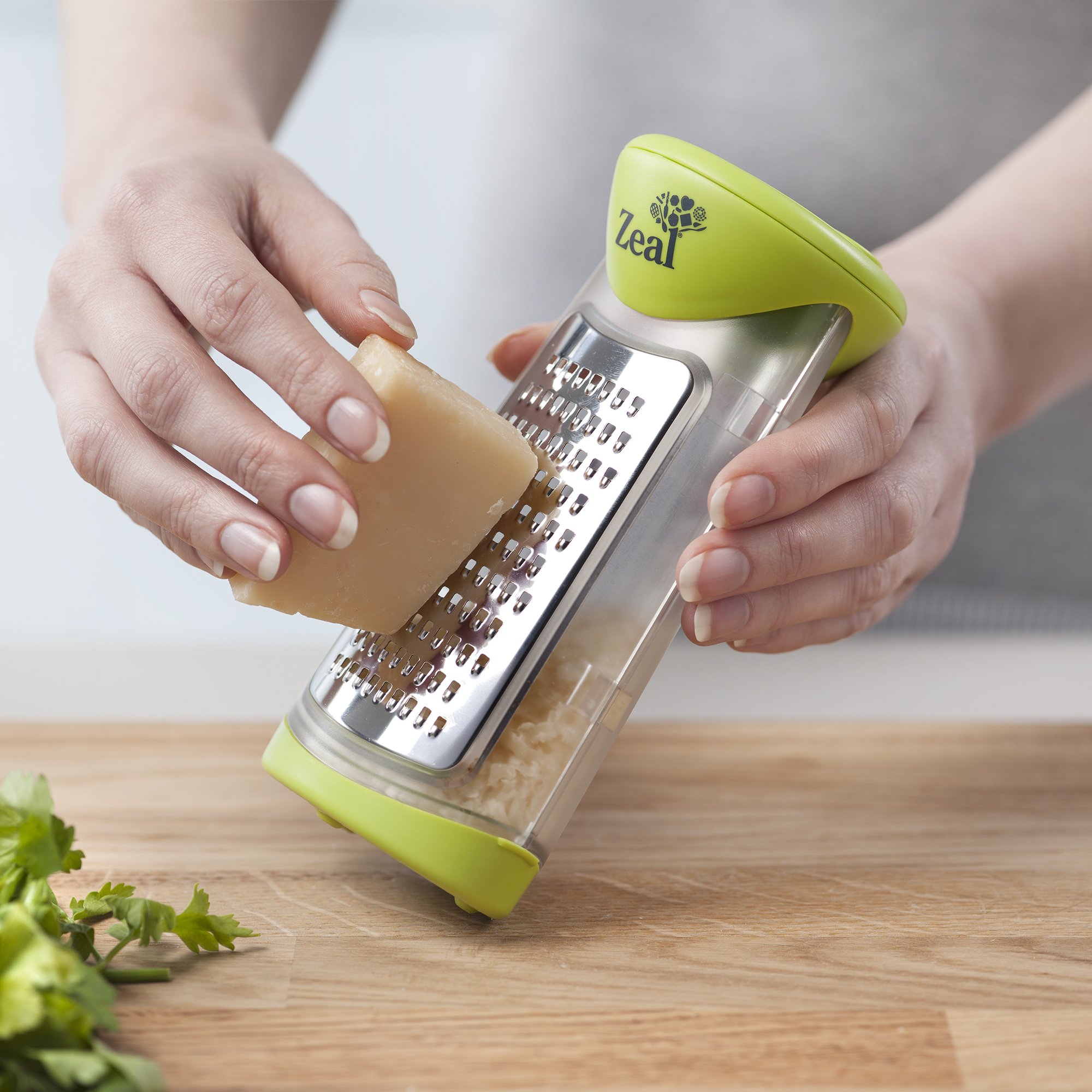 Premium Stainless Steel Cheese Grater & Zester - Perfect for Parmesan, Cheddar, Citrus Zesting - Ideal for Kitchen, Baking & Cocktail Garnishing