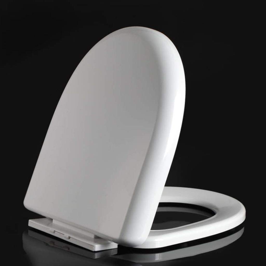 Universal U-Shaped Slow Close Toilet Seat Cover with Easy Installation Kit - Soft Close Hinges for Quiet Bathroom Upgrade - Perfect for Home, Office & RV Use