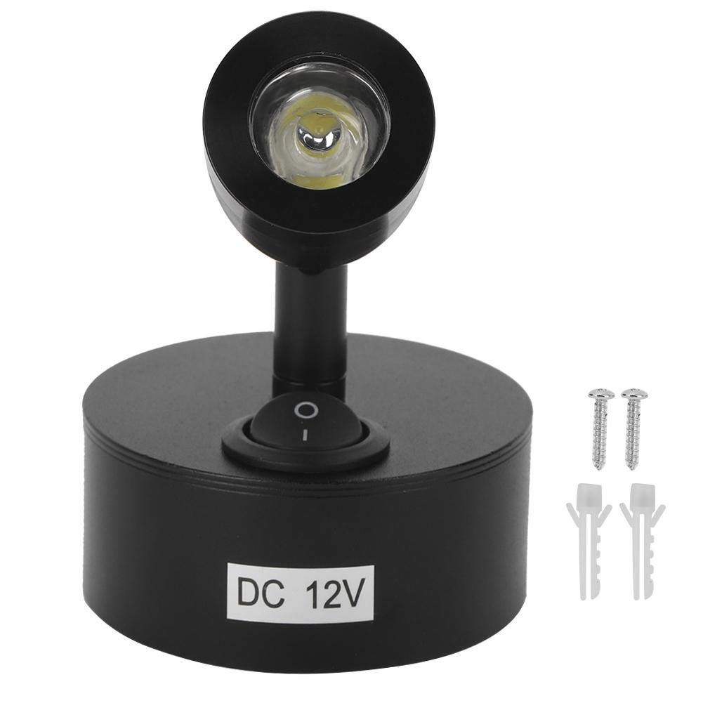 12V 3W LED Reading Lamp - White Adjustable Bedside Light for RV, Boat, Motorhome, Truck, Caravan & Camper | Perfect for Night Reading, Camping & Road Trips