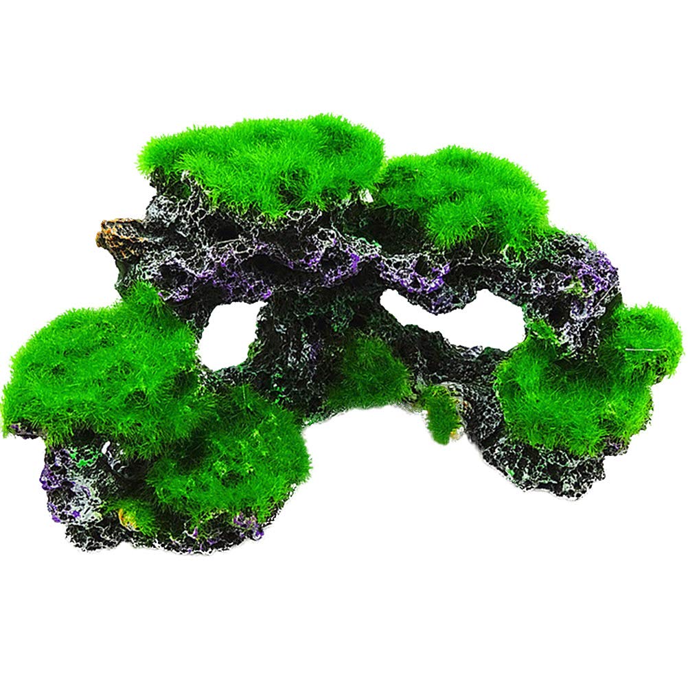 Colorful Aquarium Coral Reef Decor - Resin Fish Tank Ornament for Desktop & Photo Props