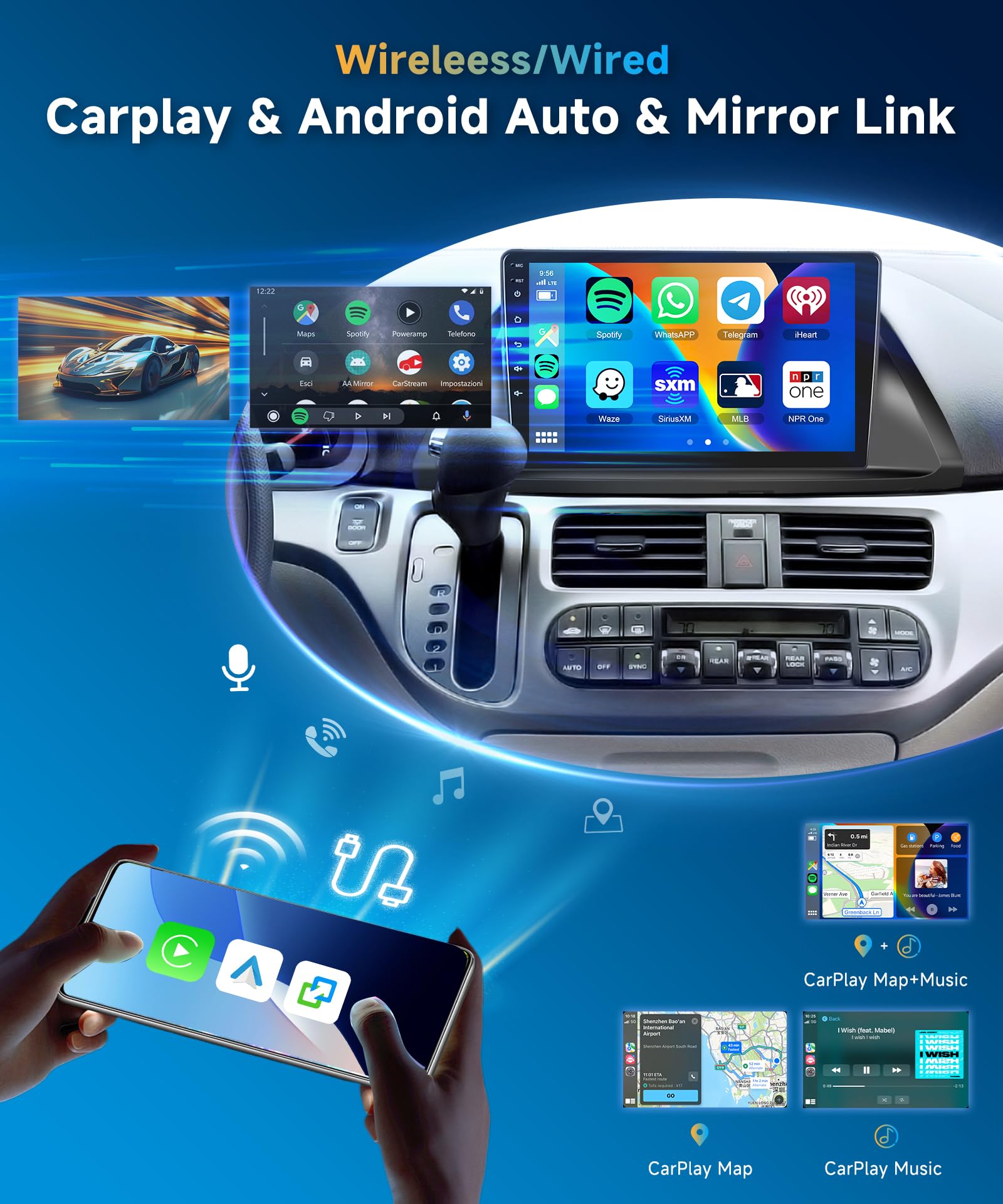 2005-2010 Honda Odyssey Android Car Stereo - 10.1