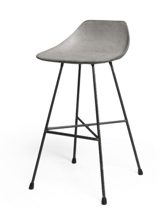 Hauteville 670 Counter Stool by Lyon Beton - Modern Bar Stool with Metal Frame & Comfortable Seat - Perfect for Kitchen Island, Breakfast Bar & Home Decor