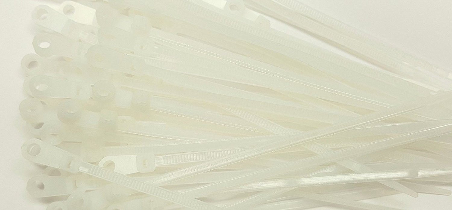6 Inch 50 lbs Heavy Duty UV Resistant Nylon Cable Zip Ties - 200 Pack Natural/Clear - Professional Grade Wire Management for Electrical, Outdoor & Industrial Use