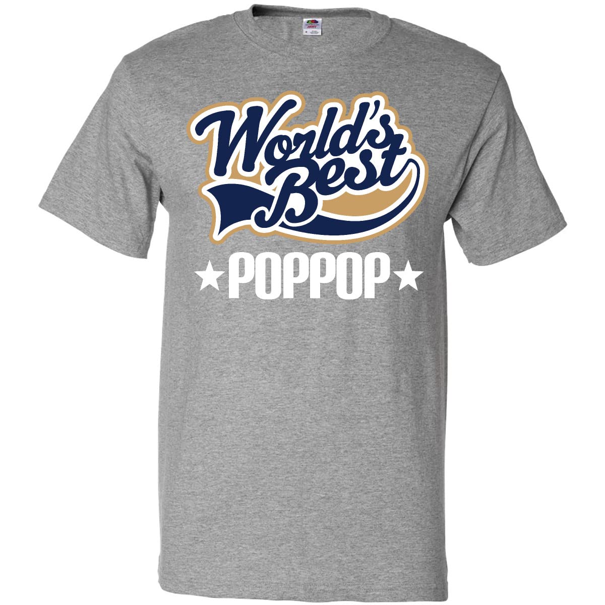 World's Best Poppop Grandpa T-Shirt - Funny Family Graphic Tee for Grandfathers | Perfect Gift for Father's Day, Birthday & Family Reunions
