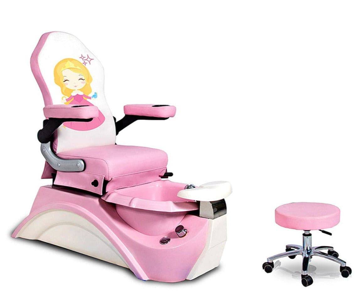 Brianna Kids Pedicure Chair - Adjustable Children's Spa Chair for Home Salon, Perfect for DIY Nail Care & Relaxation - Great Gift for Girls Birthday Party & Spa Day Fun