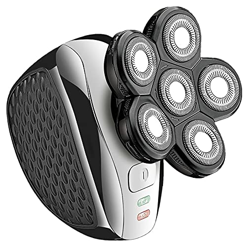 6-Blade Electric Razor for Men - Rechargeable Wet/Dry Shaver with Hair Trimmer & Beard Groomer | Perfect for Travel, Home & Gym Use