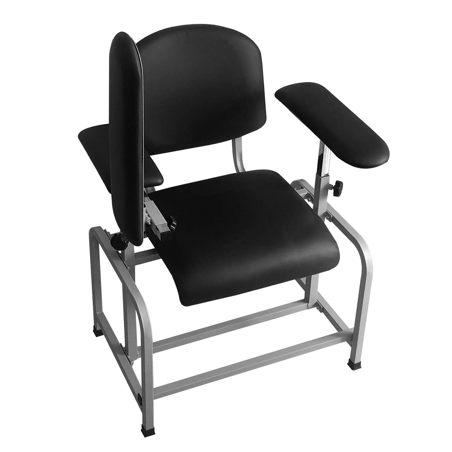Professional Phlebotomy Chair for Blood Draw - Adjustable Armrest, Padded Comfort, Black - Ideal for Clinics, Hospitals & Labs