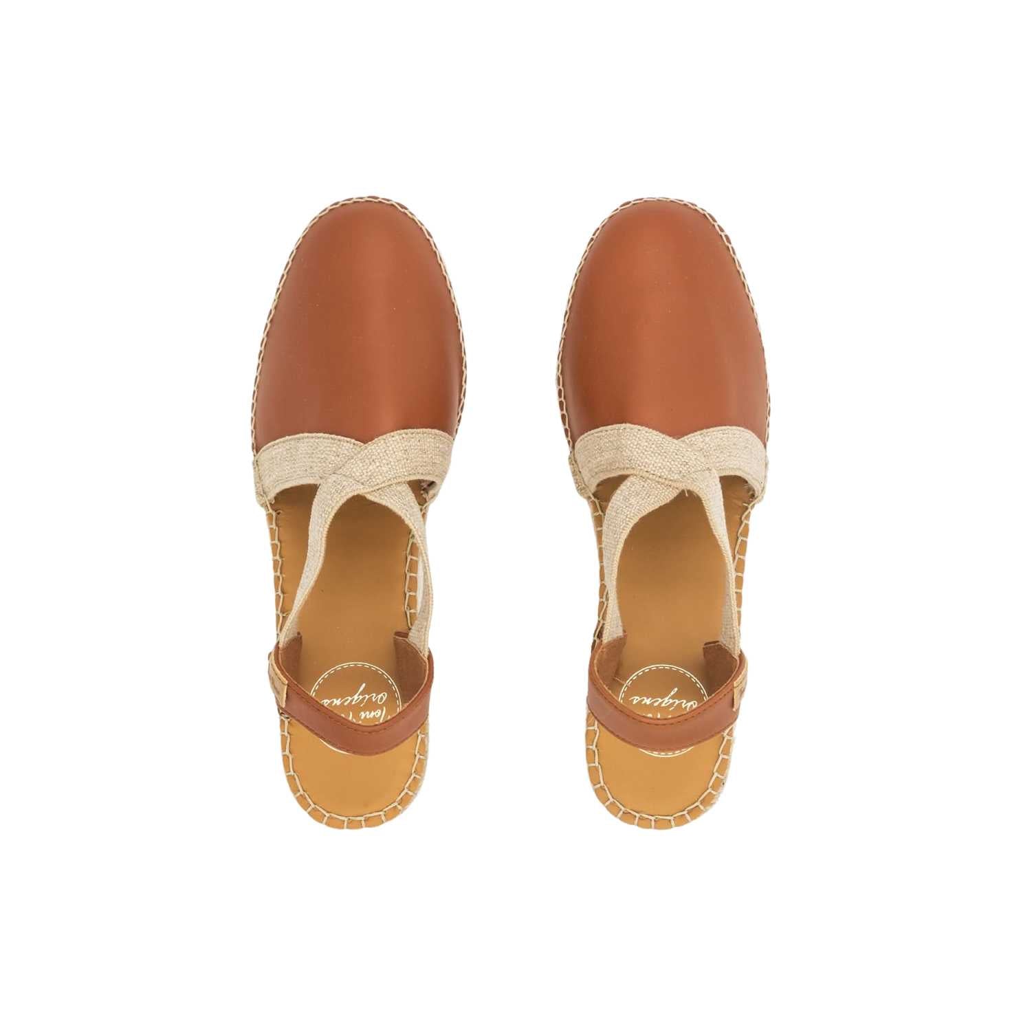Women's Plain Leather Wedge Espadrilles - Comfortable Casual Summer Shoes for Beach, Vacation & Everyday Wear | Tossa