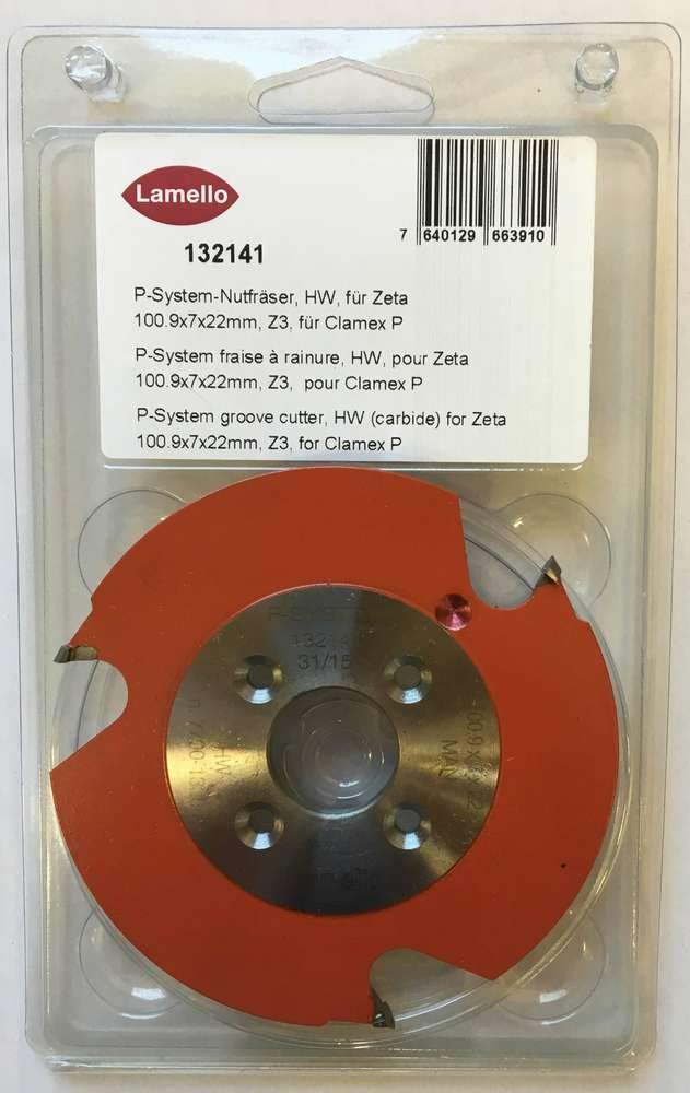 Lamello 132141 Carbide T-Groove Cutter for Lamello Zeta P2 Joinery System - Premium Woodworking Tool for Cabinet Making & Furniture Assembly