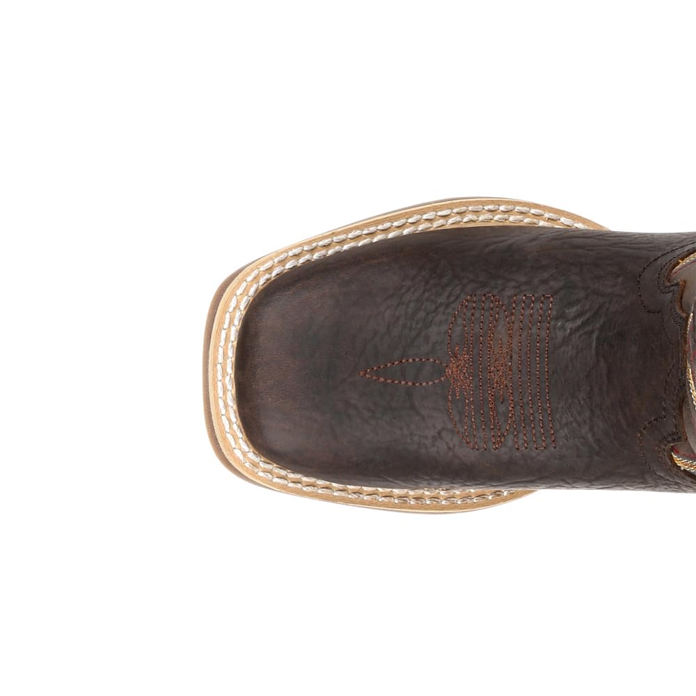 Durango Lil' Rebel Pro Kids Brown Western Boots - Durable & Stylish Cowboy Boots for Boys & Girls - Perfect for Rodeo, Horse Riding & Country Fashion