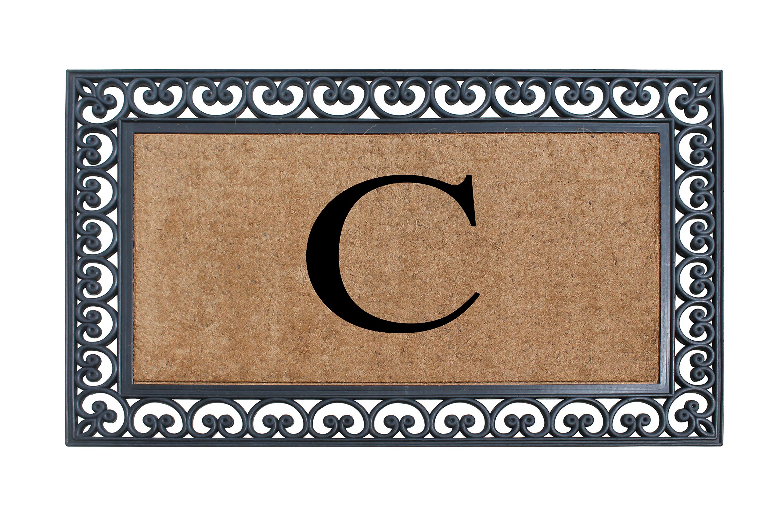 Premium Natural Coir Monogrammed Door Mat 30