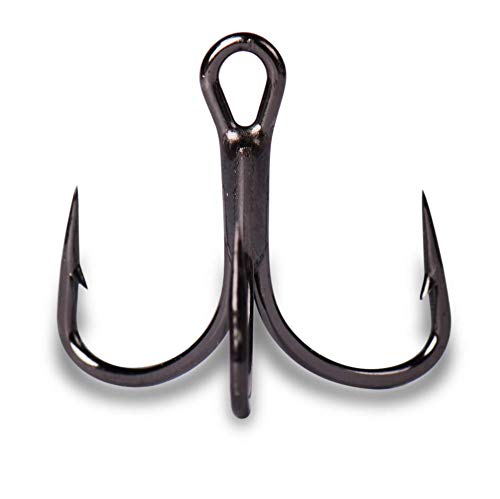 Mustad KVD Elite Triple Grip Fishing Hooks #4 - UltraSharp Treble Hooks for Bass, Walleye & Freshwater Fishing - Perfect for Lures, Crankbaits & Topwater Baits