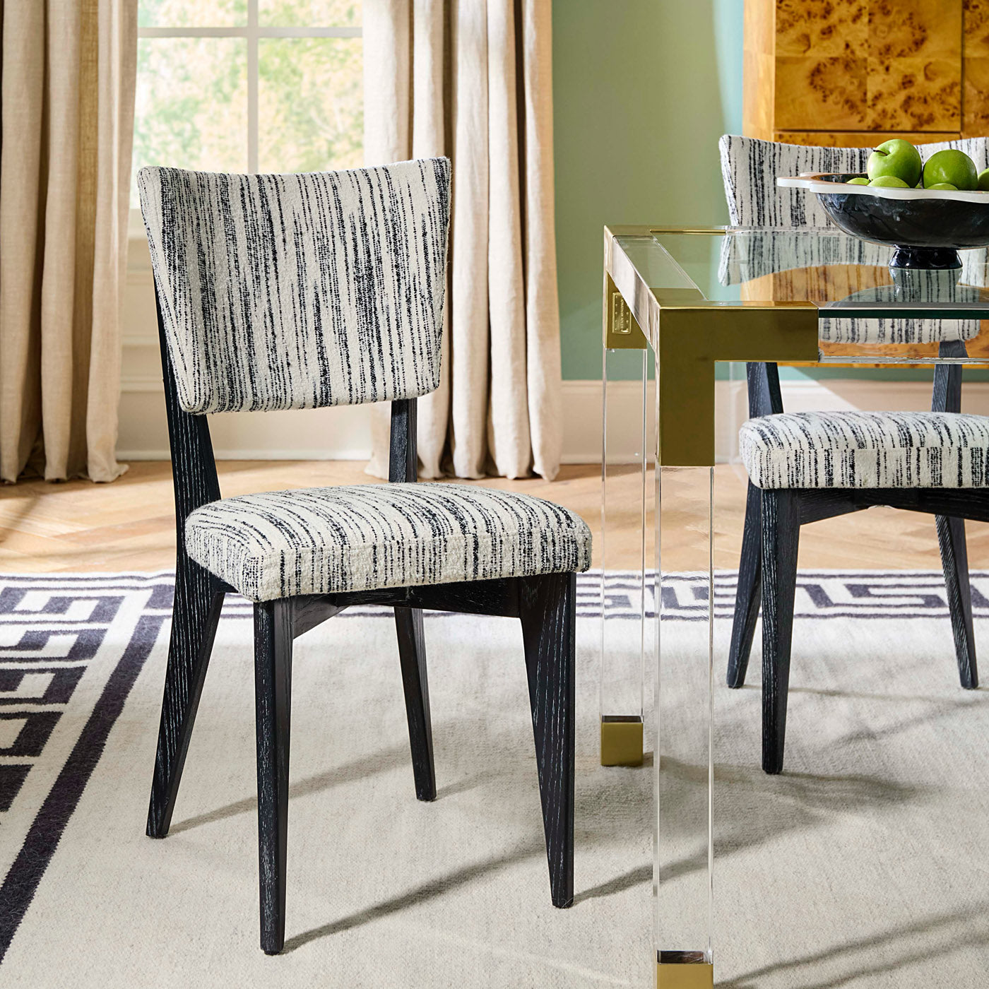 Rive Gauche Modern Dining Chair - Elegant & Comfortable Wooden Seat for Kitchen, Dining Room, or Home Office - Perfect for Family Gatherings & Dinner Parties