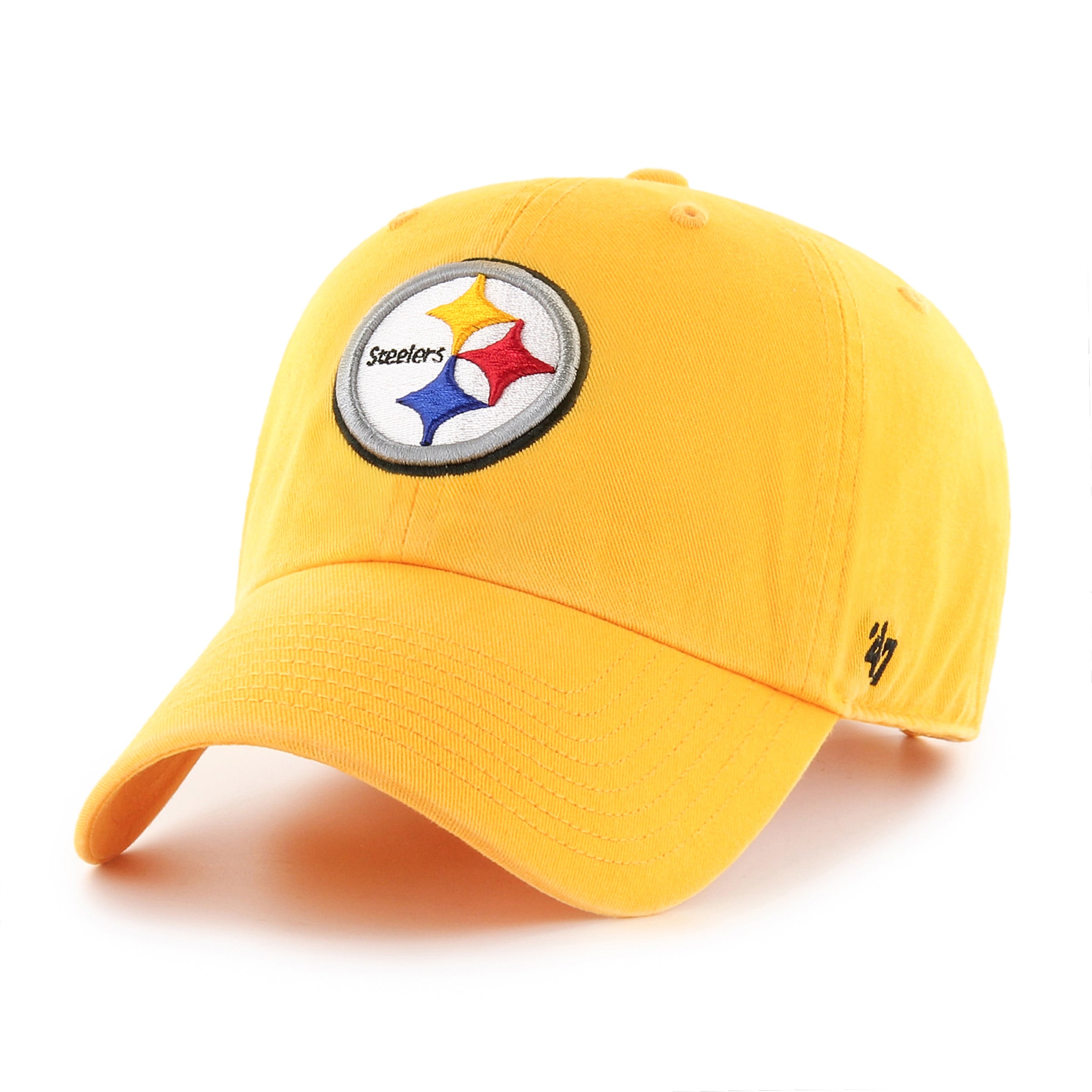 47 Brand Pittsburgh Steelers Cleanup Adjustable Baseball Cap - Gold - Perfect for Game Day, Tailgating & Sports Fan Gifts