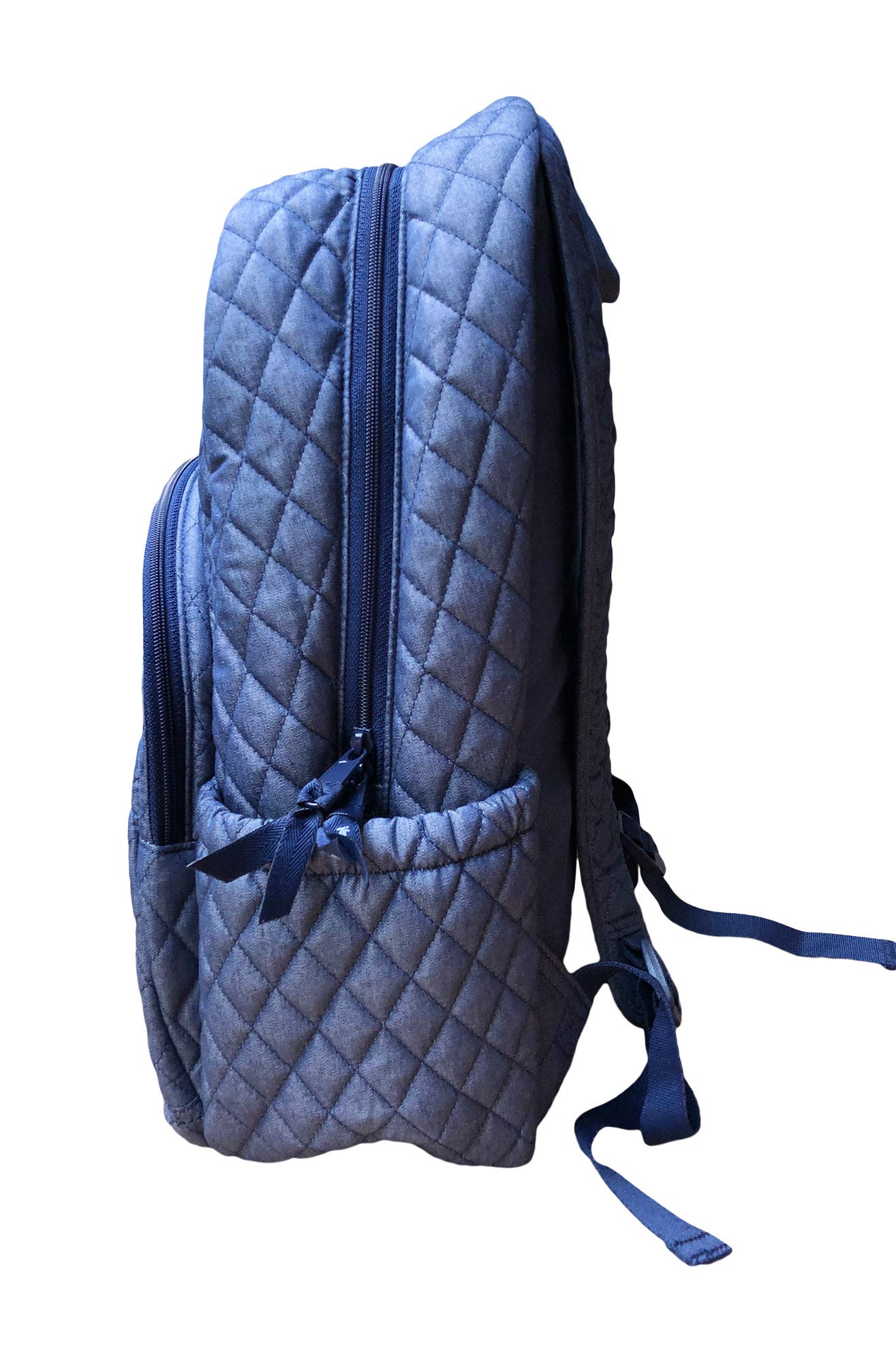 Vera Bradley Essential Backpack - Moonlight Navy | Lightweight Durable School & Travel Backpack for Women & Teens | Perfect for College, Work & Everyday Use