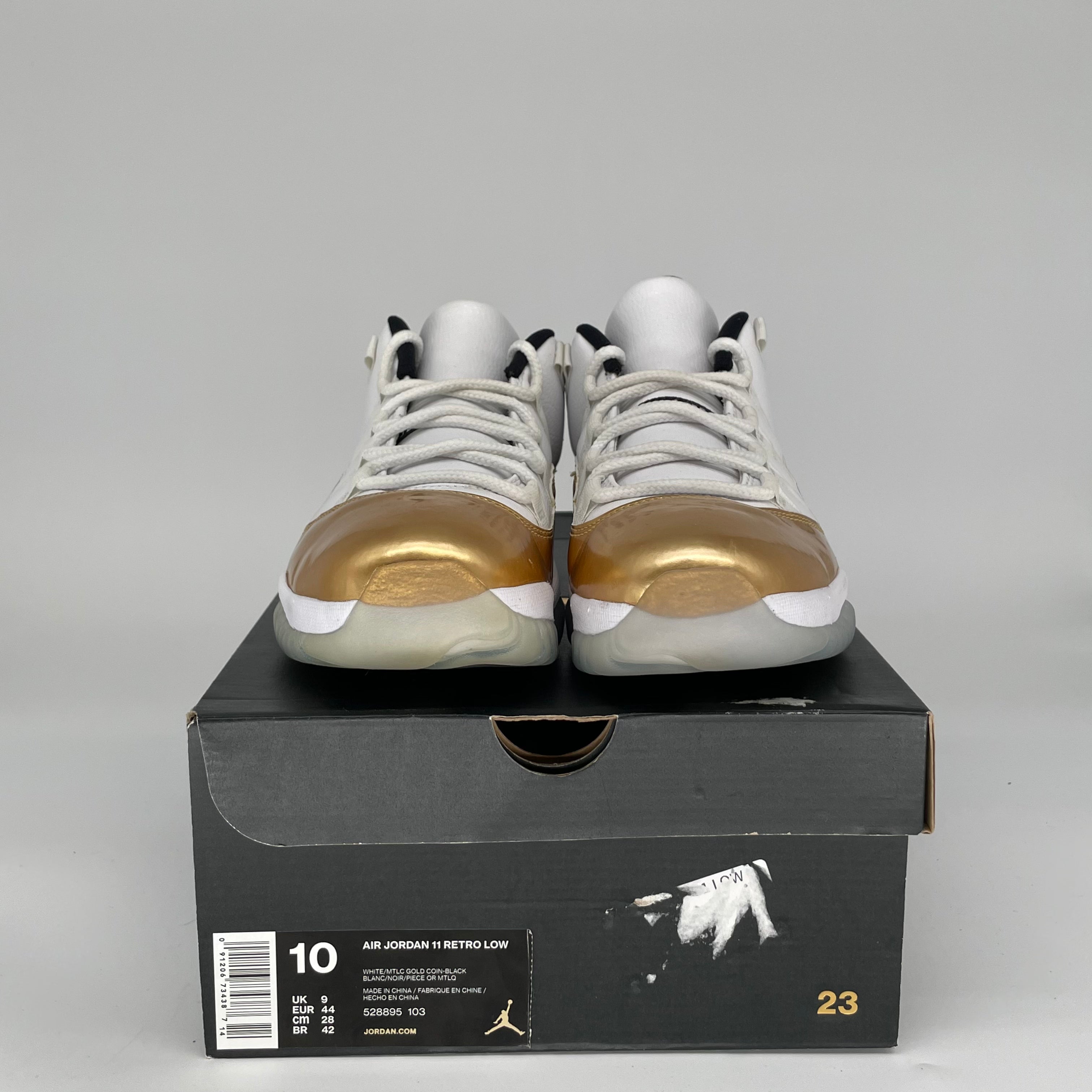 Air Jordan 11 Low Closing Ceremony Men's Basketball Shoes - Size 10 (White/Black-Concord) 528895-103 - Perfect for Casual Wear, Sports & Sneaker Collecting