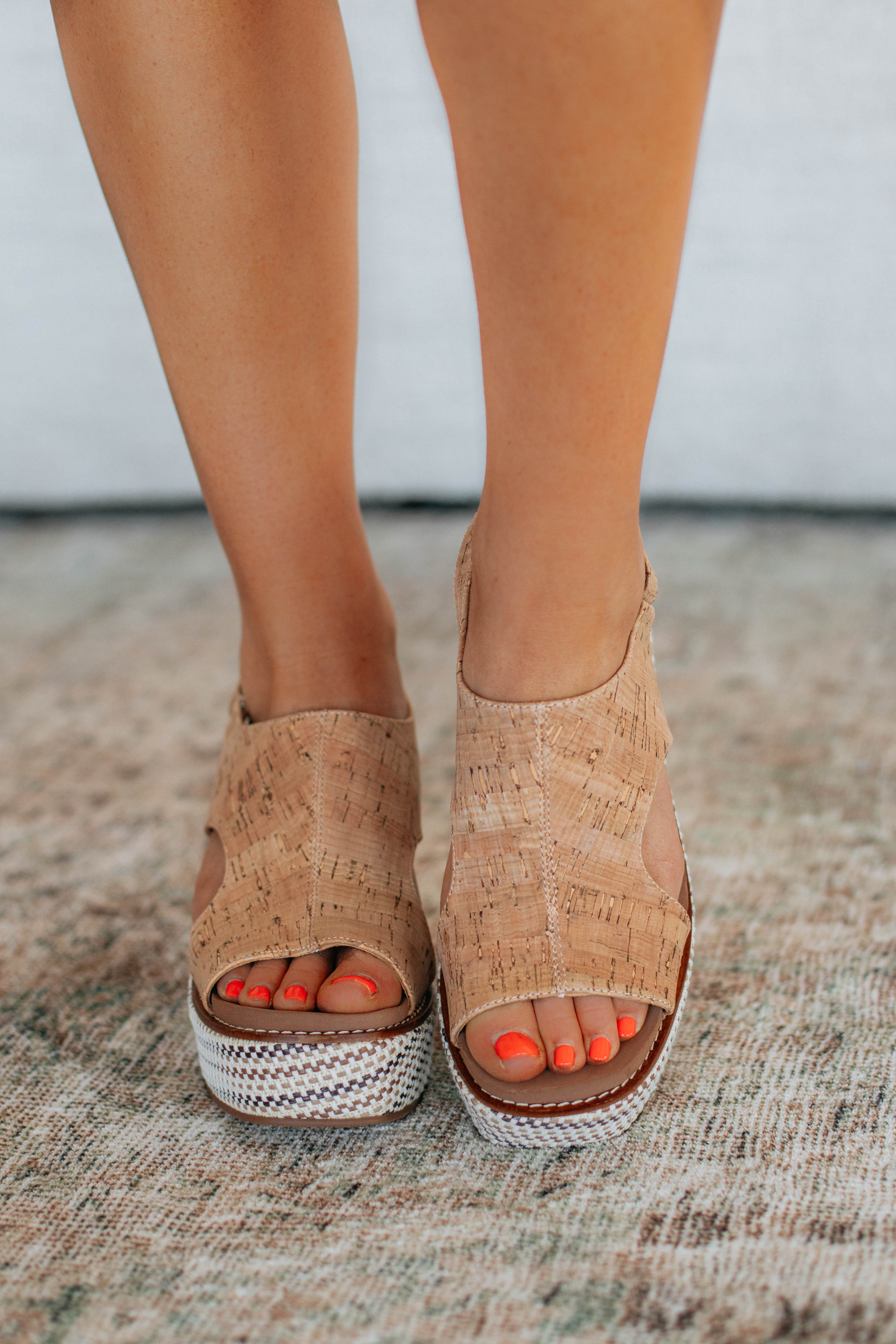 Sweet Direction Women's Cork Wedge Sandals - Comfortable Summer Shoes for Beach, Vacation & Casual Outings