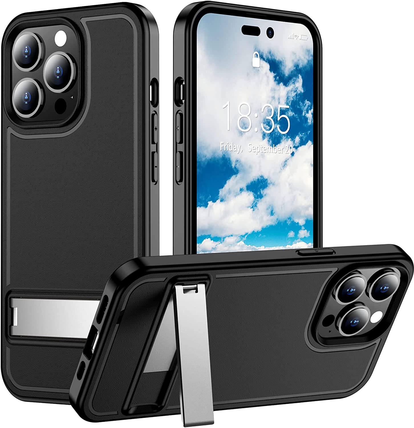 Rugged iPhone 14 Pro Max Case - Shockproof Full Body Protective Cover with Military-Grade Drop Protection | Perfect for Outdoor Adventures, Construction Work & Extreme Sports