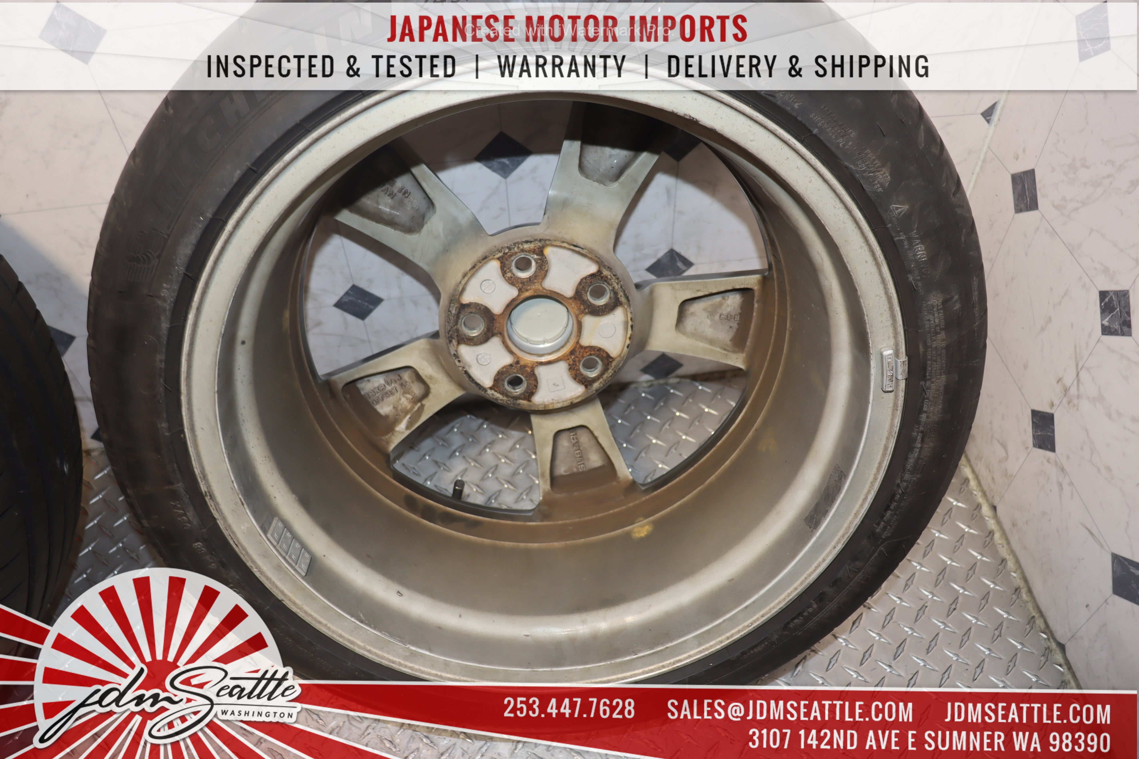 2008-2014 Subaru Impreza WRX STI GRB OEM Factory Stock Wheels - Set of 4 - Perfect for Replacement or Restoration Projects