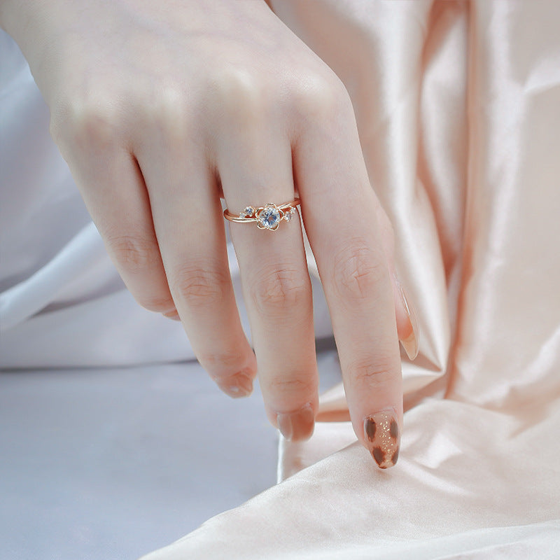 Natural Swiss Blue Topaz & Tanzanite Ring | Elegant 925 Sterling Silver Jewelry for Women | Perfect for Weddings, Anniversaries & Special Occasions