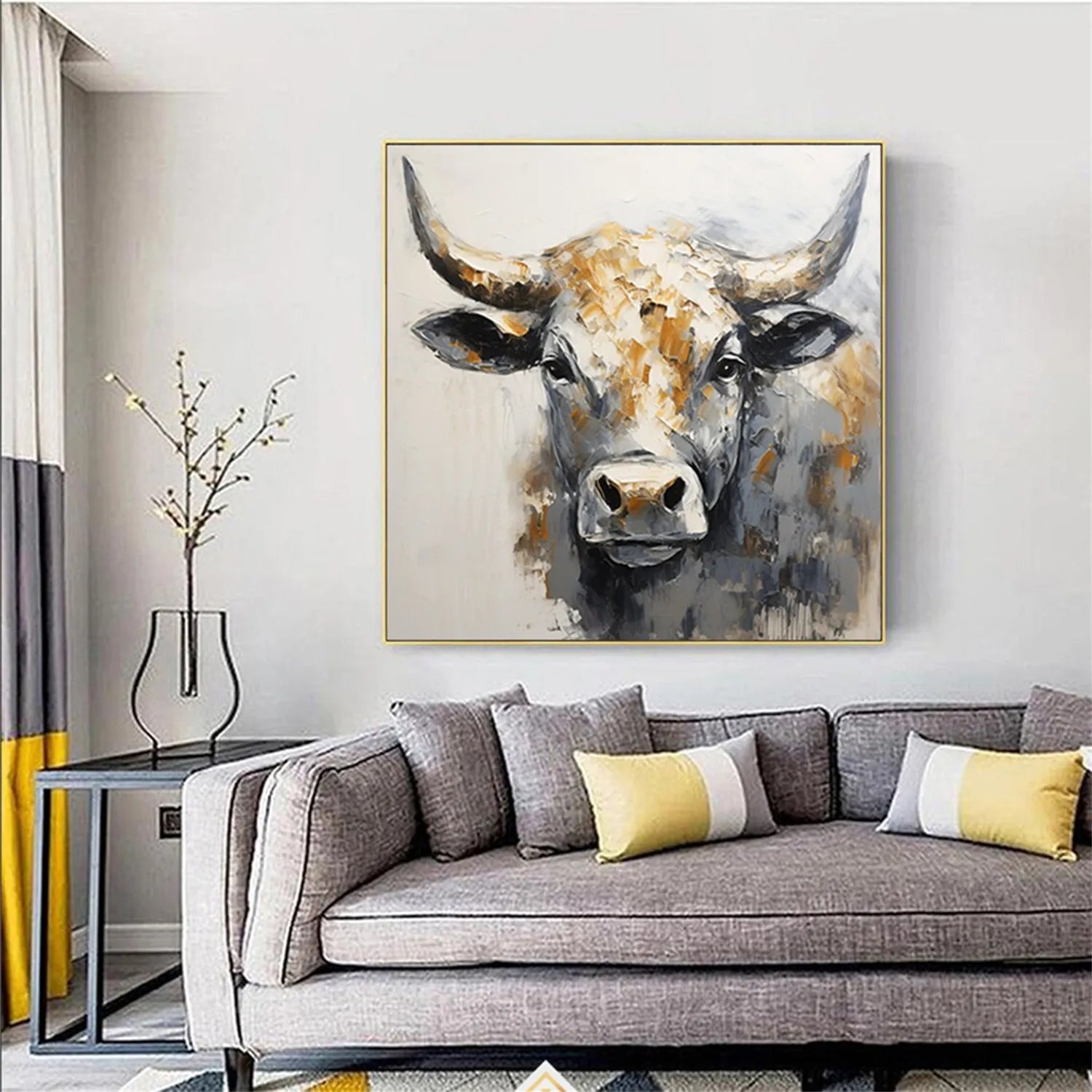 Animal Art Painting #AP062 - Handmade Canvas Wall Decor for Living Room, Bedroom & Office | Wildlife Nature Artwork