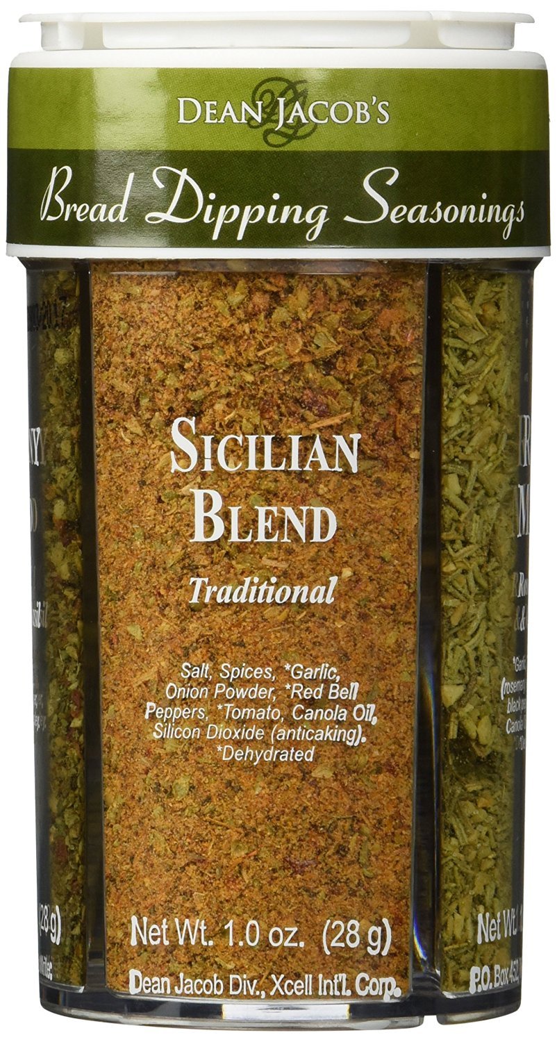 Dean Jacob's 4 Spice Variety Pack - Premium Bread Dipping Seasonings for Italian, Balsamic & Olive Oil | Perfect for Dinner Parties, Restaurants & Home Cooking