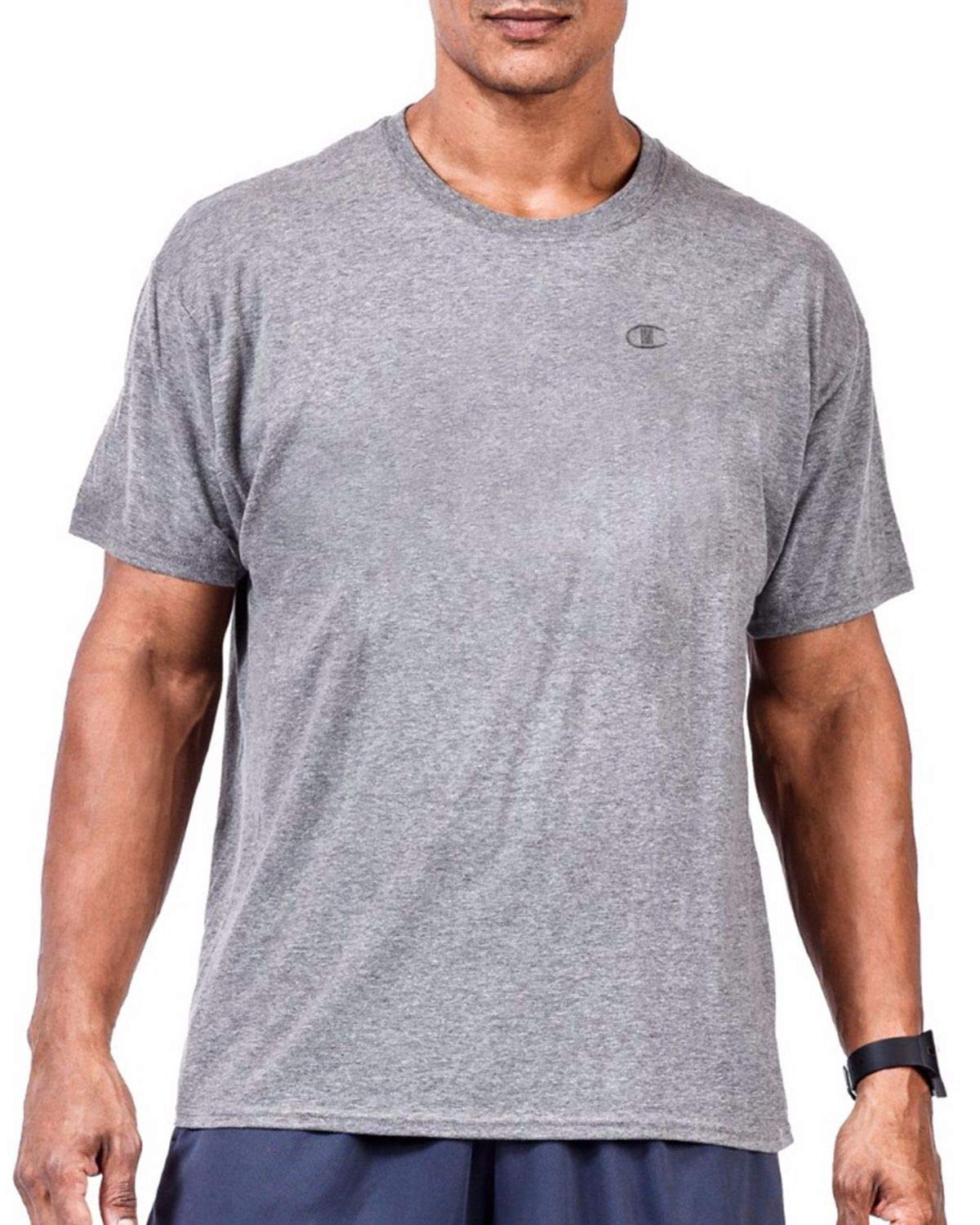 Champion Big & Tall Men's Short Sleeve Jersey T-Shirt - CH305 3XLT Oxford Heather - Comfortable Casual Wear for Work, Gym & Everyday Outfits