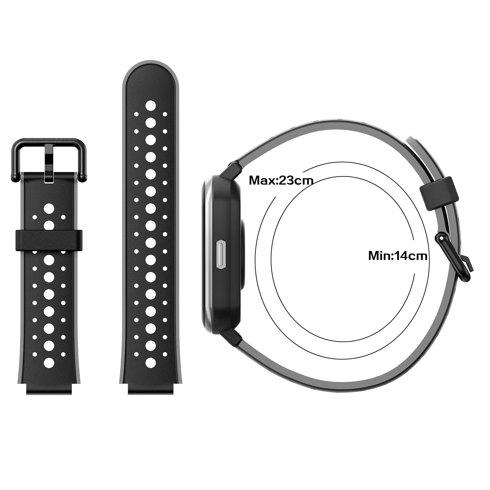 Sport Watch Band Compatible with H79 - Soft Silicone Replacement Strap for Kids & Teens - Durable Wristband for Boys & Girls - Perfect for School, Sports & Outdoor Activities