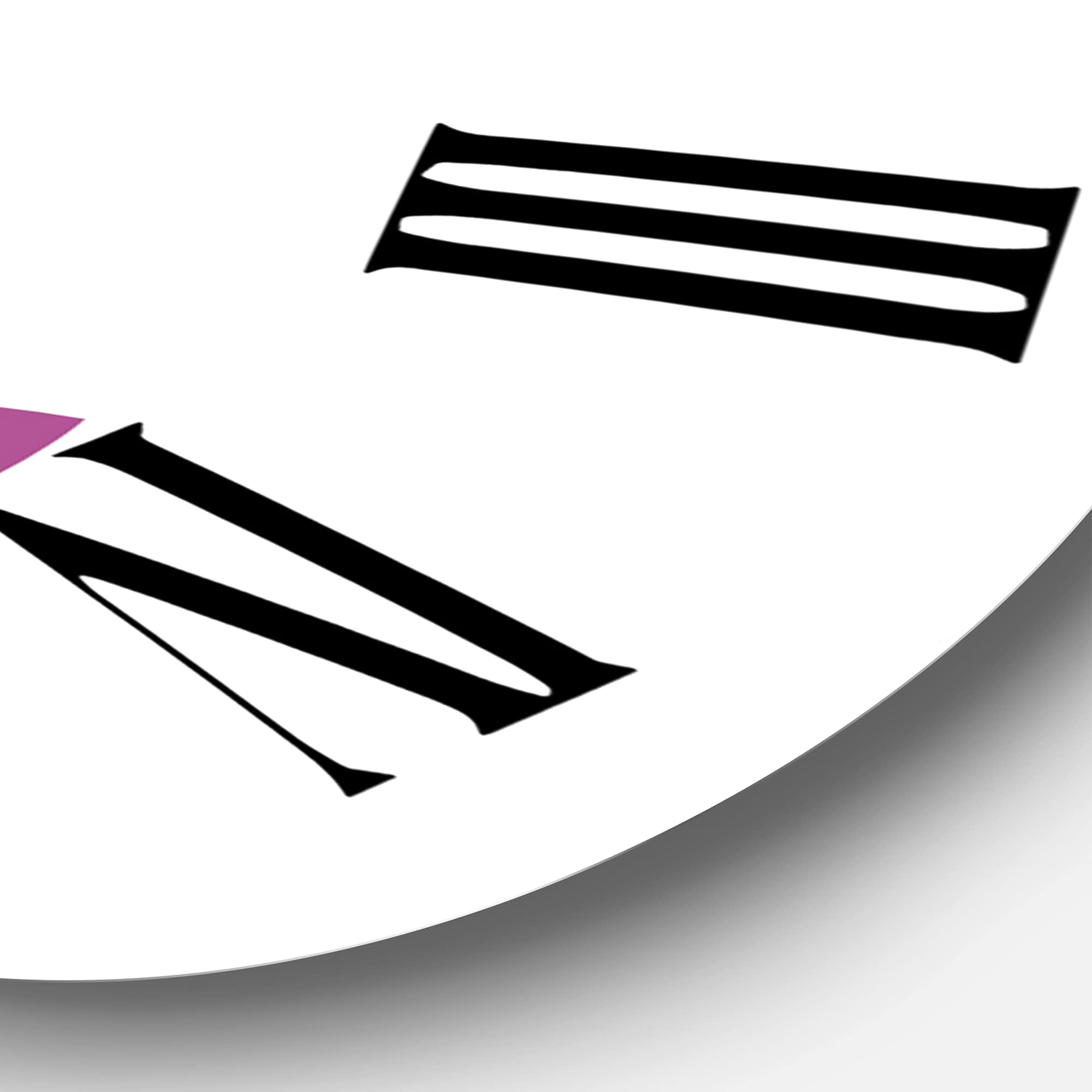 Modern Abstract Floral Wall Clock - Large Decorative Kitchen Clock with Botanical & Geometric Design | Perfect for Home, Office, and Living Room Decor