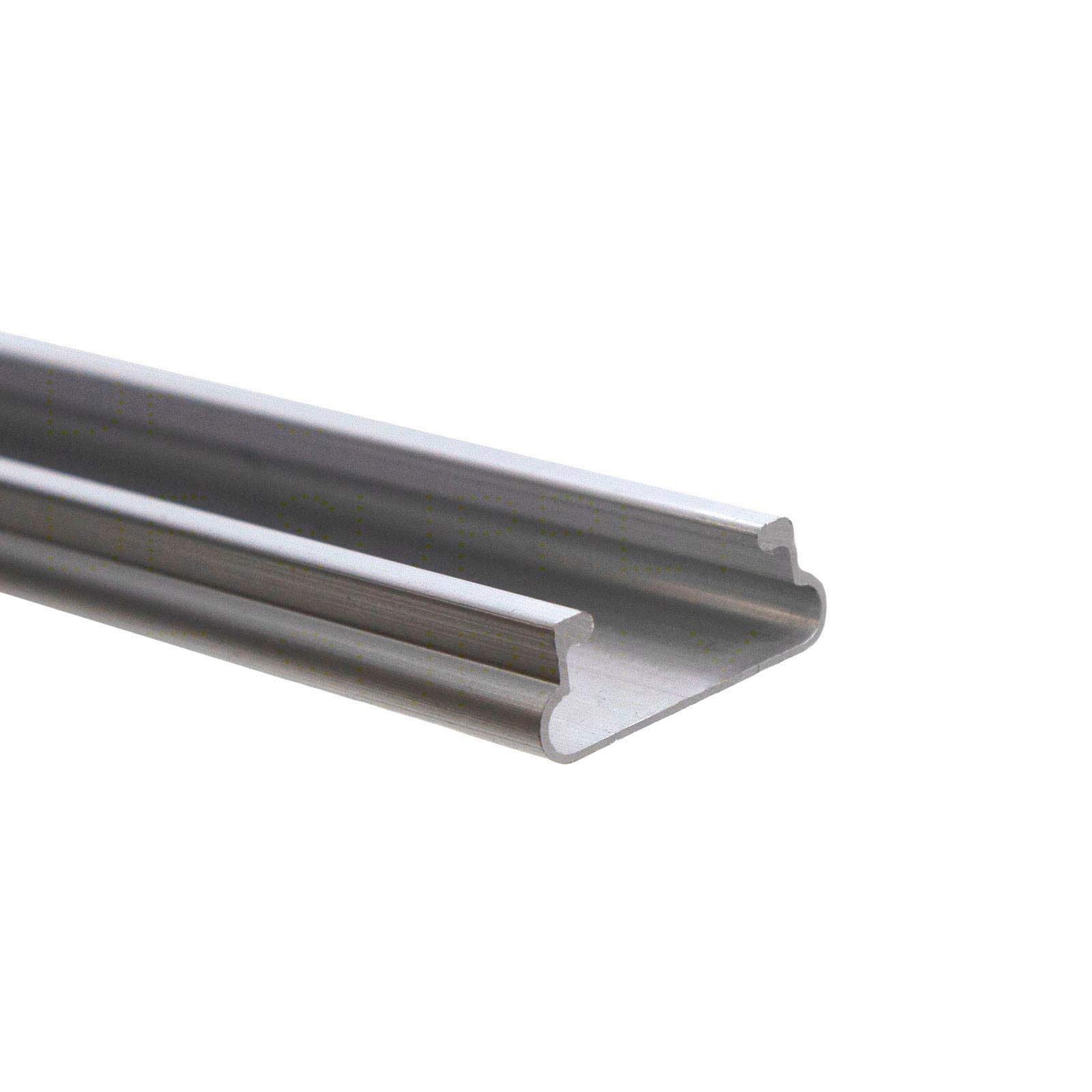 50 Pack of 6.5 ft Aluminum U-Channel Lock for Greenhouses - Heavy Duty Metal Frame Support for DIY Greenhouse, Shed, and Outdoor Structure Building