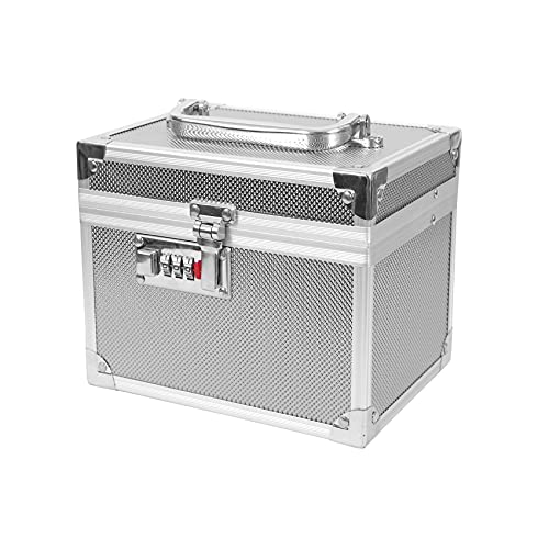 Shivarth Professional Bridal Makeup Jewelry Box - Silver Vanity Case for Women & Girls | Perfect for Wedding, Travel & Cosmetic Storage