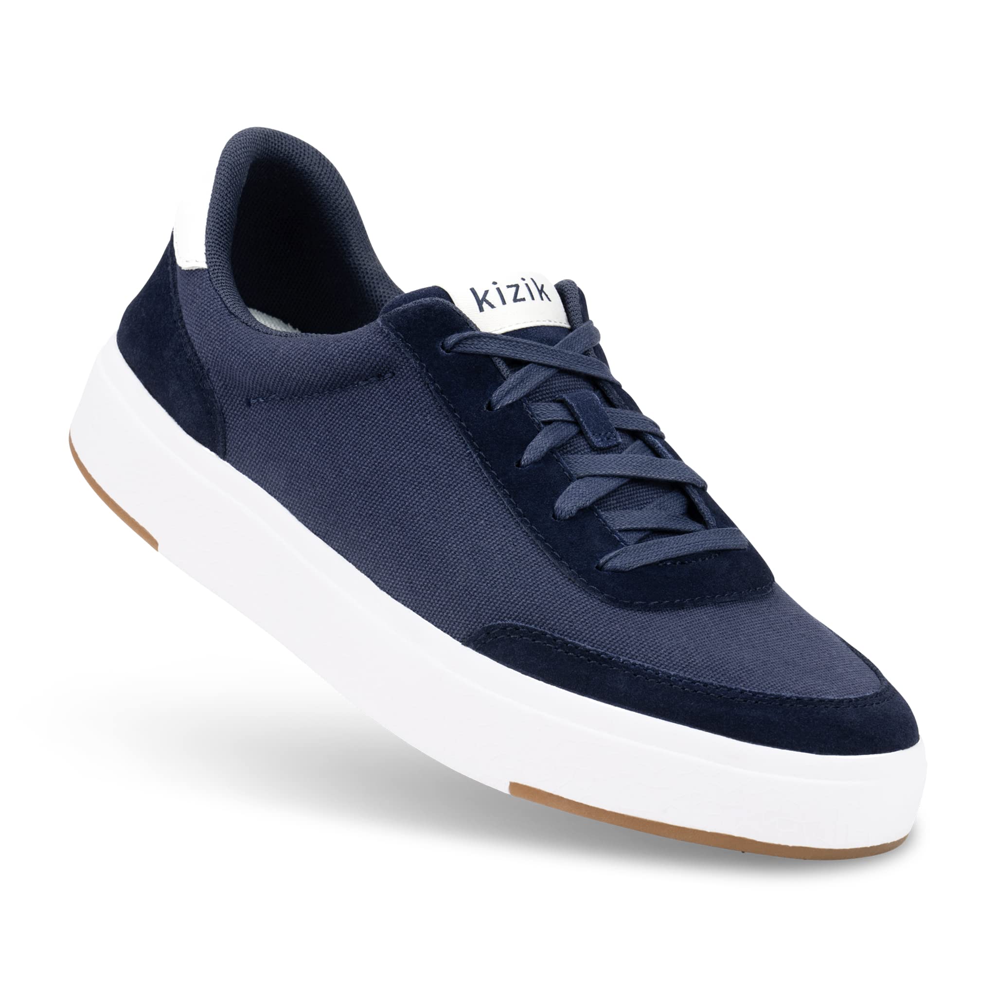 Kizik Prague Slip-On Sneakers - Comfortable Breathable Canvas & Suede Leather Hands-Free Shoes for Men, Women & Seniors | Orthopedic Casual Walking Shoes for Everyday Wear | Perfect for Travel, Work & Outdoor Activities