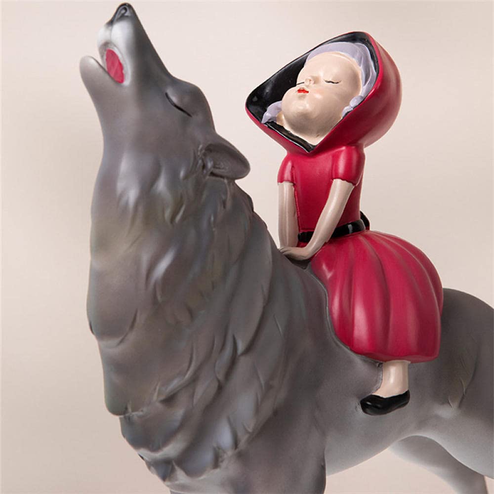 Nordic Cute Girl Outdoor Statue - Resin Cartoon Character Sculpture for Home & Garden Decor | Perfect for Patio, Lawn, and Living Room Decoration