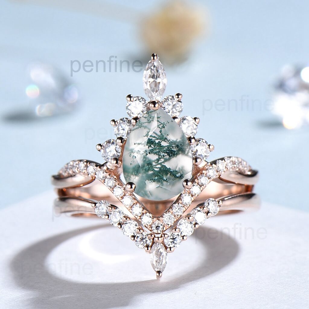 18K White Gold Diamond Accent Ring Set - Custom Jewelry for Kevin Hentschel - Perfect for Weddings, Anniversaries & Special Occasions