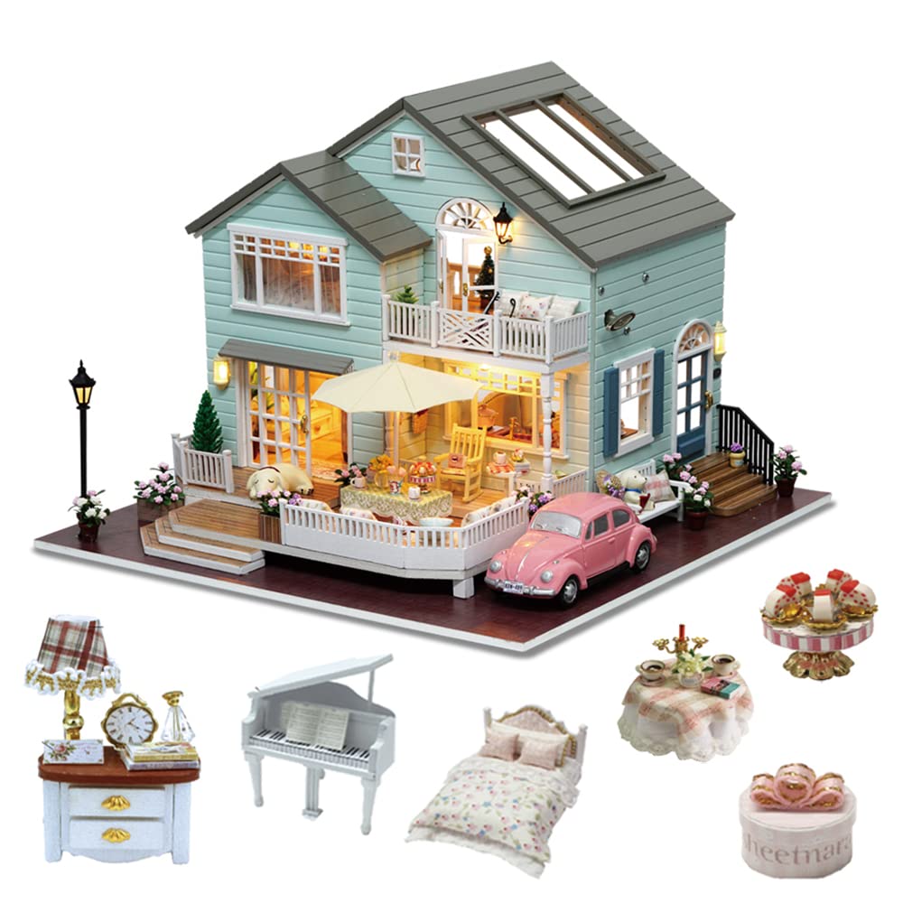 Flever DIY Miniature Dollhouse Kit with Furniture - Creative Room Decor for Romantic Artwork Gift (New Zealand Queenstown Theme) | Perfect for Home Decoration, Collectors & DIY Craft Lovers