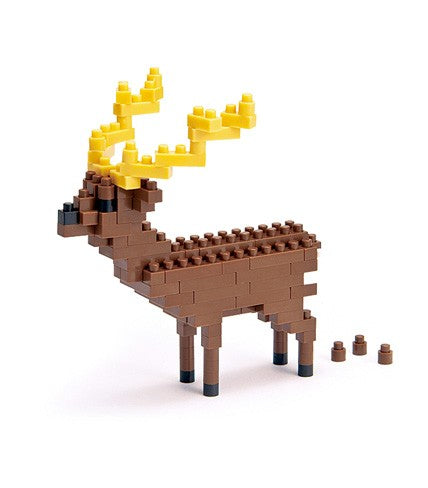 Nanoblock Cerf NBM 024 - Miniature Deer Building Block Set for Adults & Kids - Perfect for Home Decor, Office Display & Creative Gift Ideas