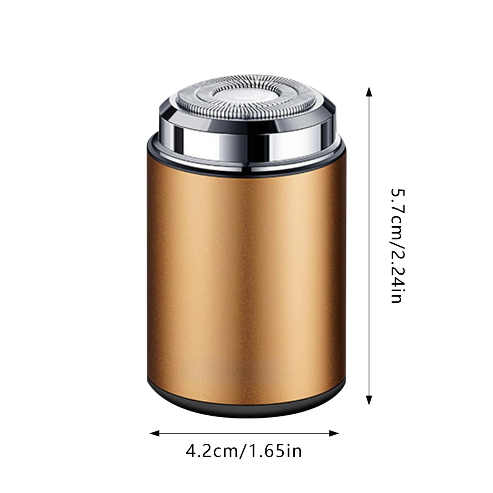 Mini Electric Shaver for Men - USB-C Rechargeable, Waterproof, Portable Travel Razor - Compact & Lightweight Design for Home, Office & Business Trips - Perfect for Quick Grooming On-The-Go (Black)