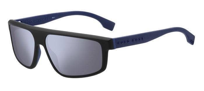 0VK-MATTEBLACKBLUE/T4 - MATTE BLACK BLUE - SILVER MIRROR
