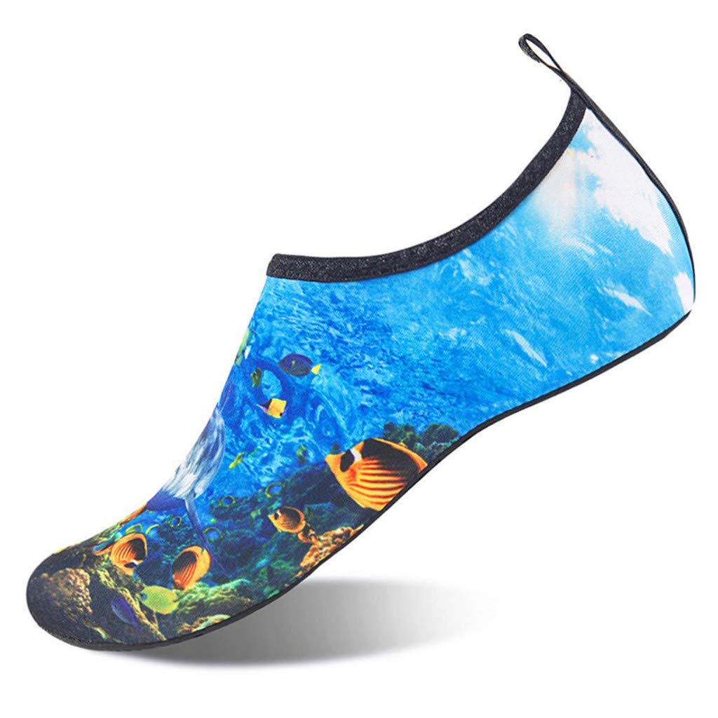 Gibobby Women's & Men's Quick-Dry Water Shoes - Barefoot Yoga Socks for Swimming, Diving, Surfing, Pool Sports | Lightweight Aqua Shoes for Beach, Travel & Water Activities