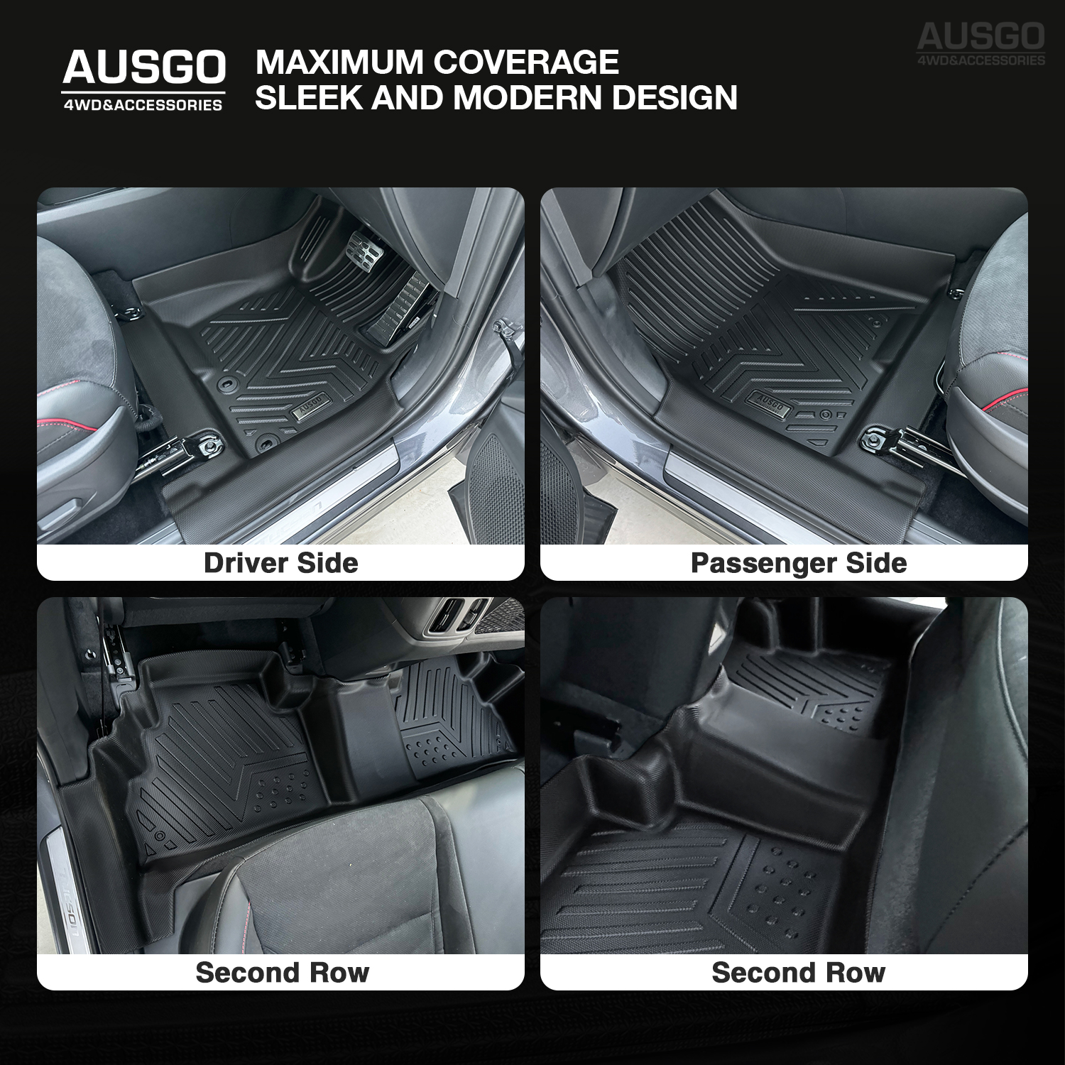 5D Custom Fit Car Floor Mats for Hyundai Tucson 2021-2023 - All Weather Protection, Non-Slip Design - Perfect for Daily Commute, Road Trips & Family Travel