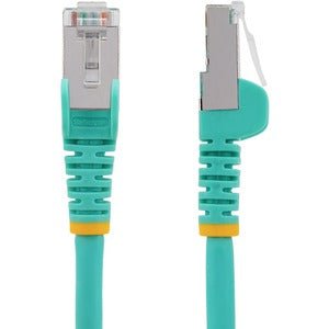 2m CAT6a Ethernet Cable - Aqua - Low Smoke Zero Halogen (LSZH) - 10GbE 500MHz 100W PoE++ - Snagless RJ45 with Strain Relief - S/FTP Network Patch Cord - Perfect for Home Office, Gaming & High-Speed Data Centers