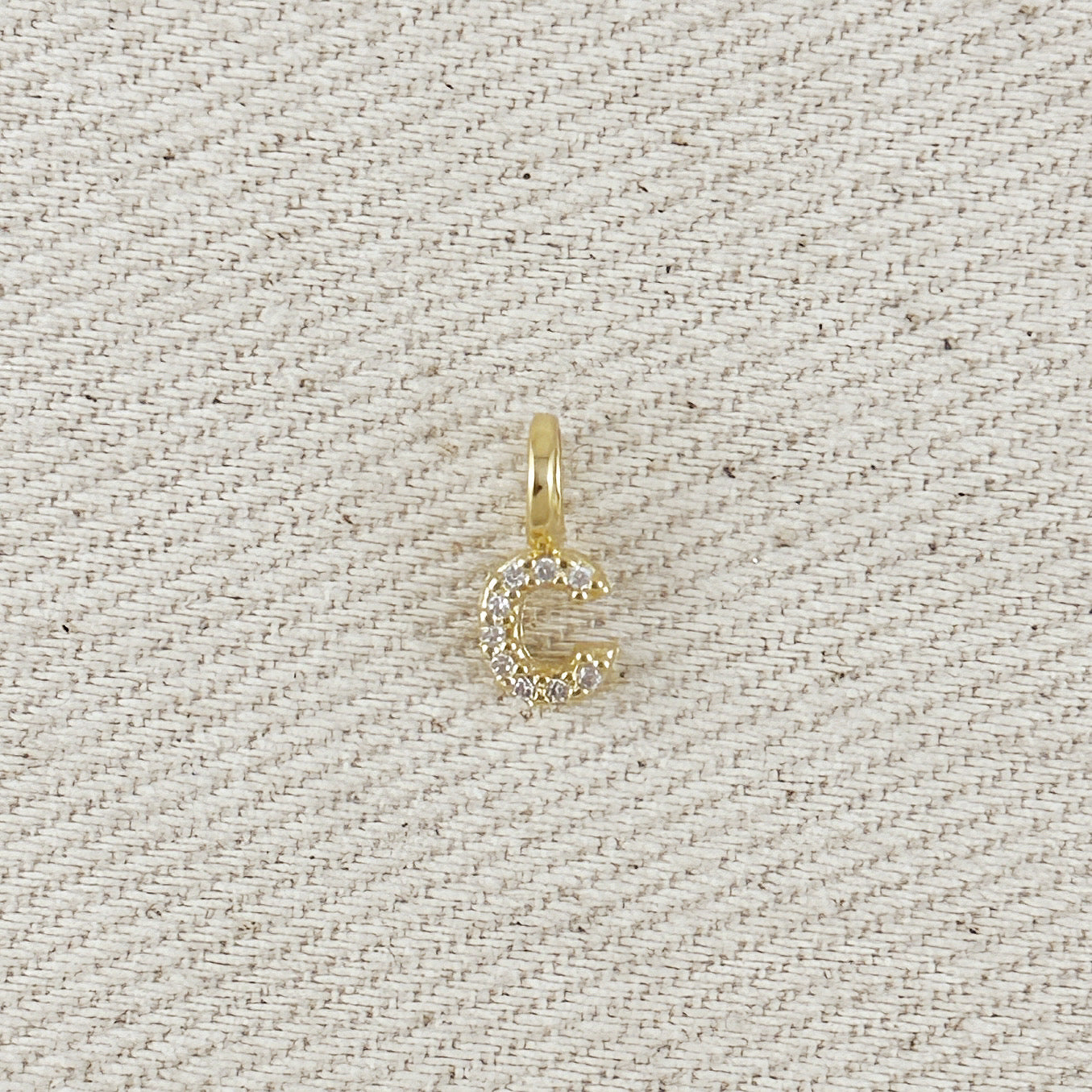 18K Gold Filled Micro CZ Initial Letter Charm - Personalized Jewelry for Necklaces, Bracelets & Gifts - Perfect for Birthdays, Anniversaries and Special Occasions