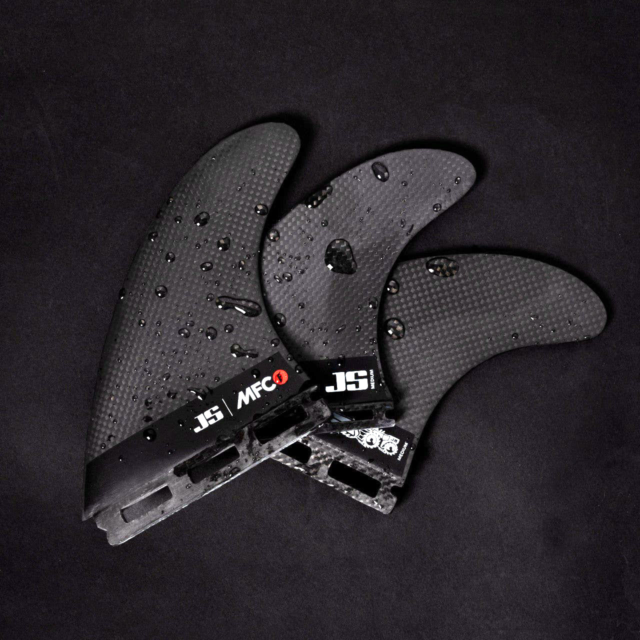 Futures Thruster MFC JS Thruster Carbon Surfboard Fin - High Performance for Shortboards & Performance Surfing - Perfect for Waves, Competitions & Advanced Surfers