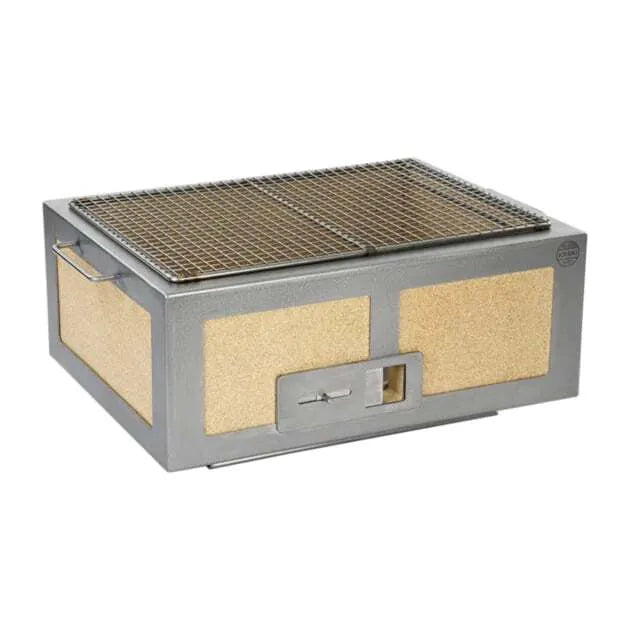 Premium Medium Wide Kasai Konro Grill with Durable Stainless Steel Frame V2 - Perfect for Outdoor BBQ, Camping & Backyard Cooking