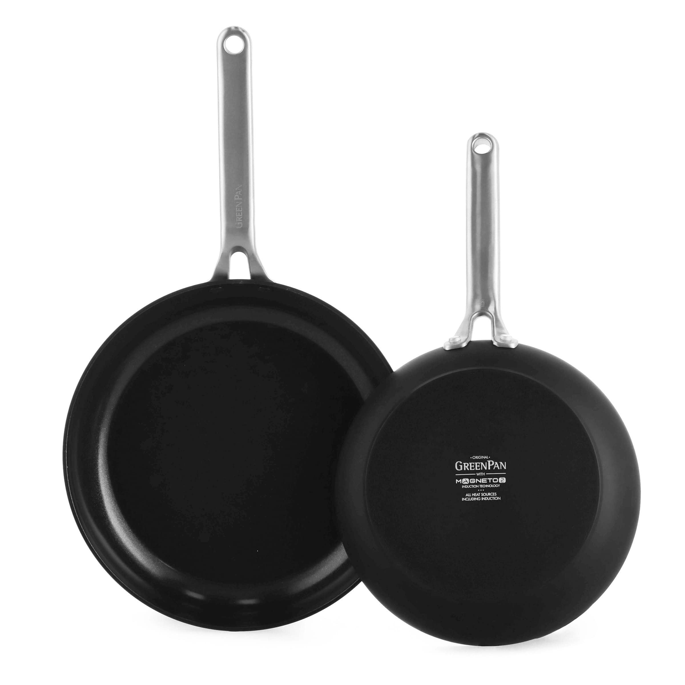 GreenPan Omega Hard Anodized Advanced Healthy Ceramic Nonstick Frying Pan Set - 9.5